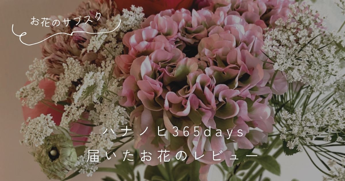 日比谷花壇 ハナノヒ365days口コミ評判 実際に届いたお花もレビュー