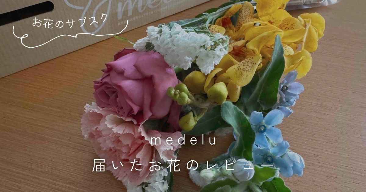 メデル（medelu）の花の口コミをチェック！実際に定期便で届いたお花もレビュー