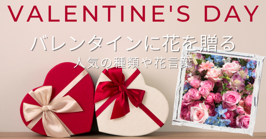 バレンタインに花を贈る・貰ったときに！人気の種類や花言葉・予算